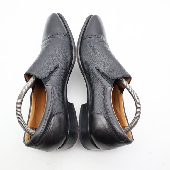 Mezlan Barron Men\'s Size 8.5 M Slip On Loafer Black Leather Cap Toe Dress Shoes main image 3